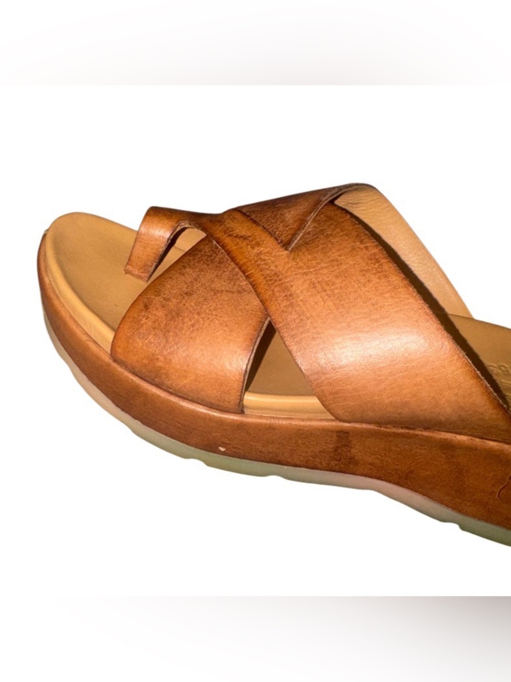 KORK- EASE distressed leather wedges women’s shoes  sandals size 6 - Picture 17 of 17